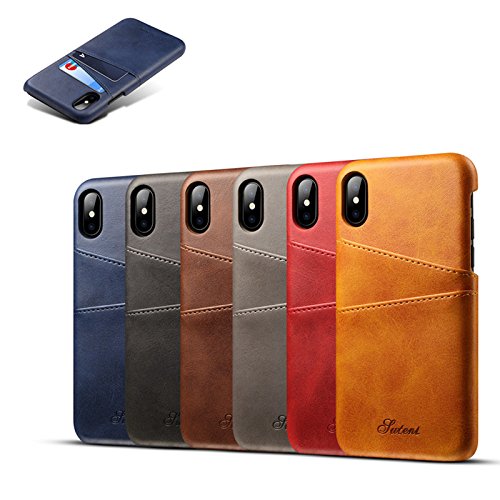 Iphone Leather Wallet Case with Credit Card Slots: For Iphone 7/7+,8/8+,X