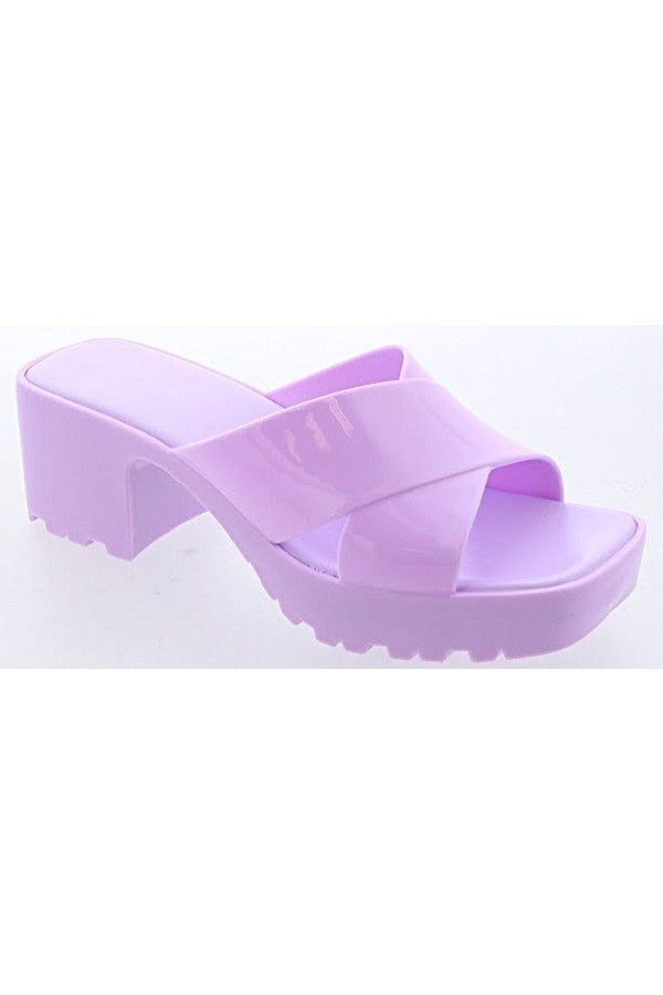 "Tiana" Lavender Platform Sandals