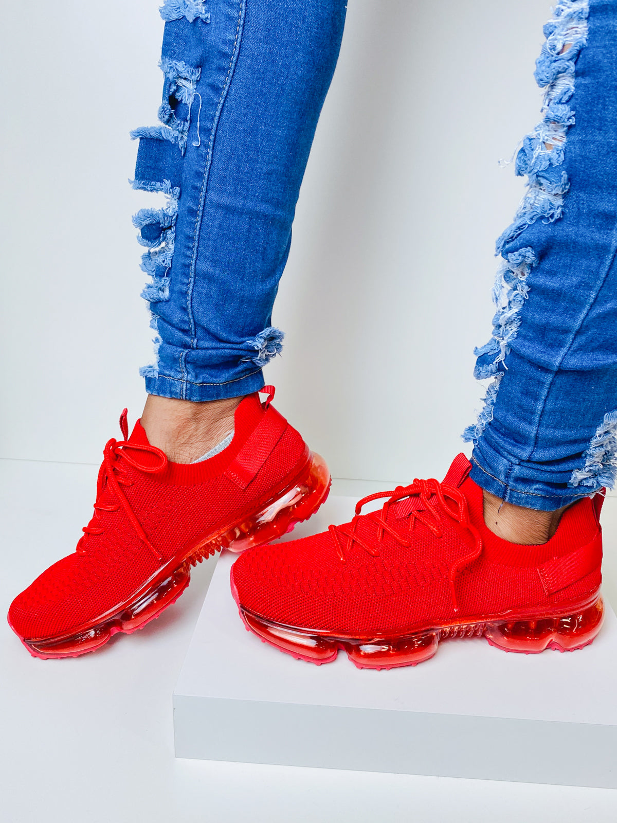 "Kimmie" Red Sneakers