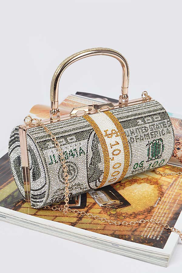"Billie" Cylinder Money Handbag