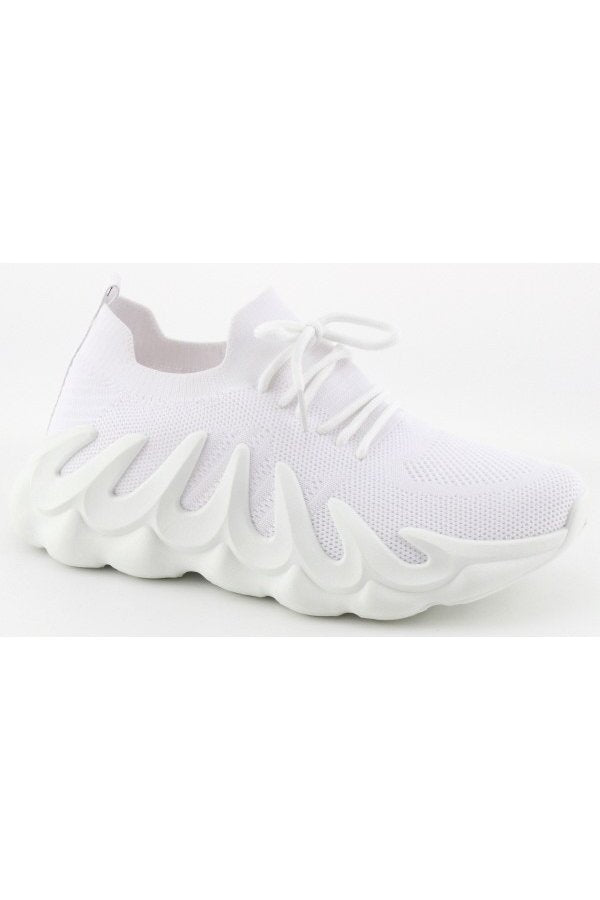"Zaida" White Sneakers