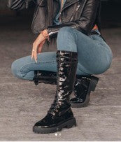 "Roxy" Patent Leather Boot