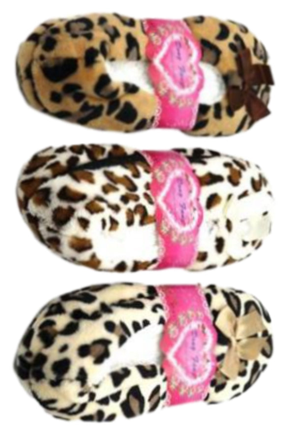 Animal Print Floor Slippers