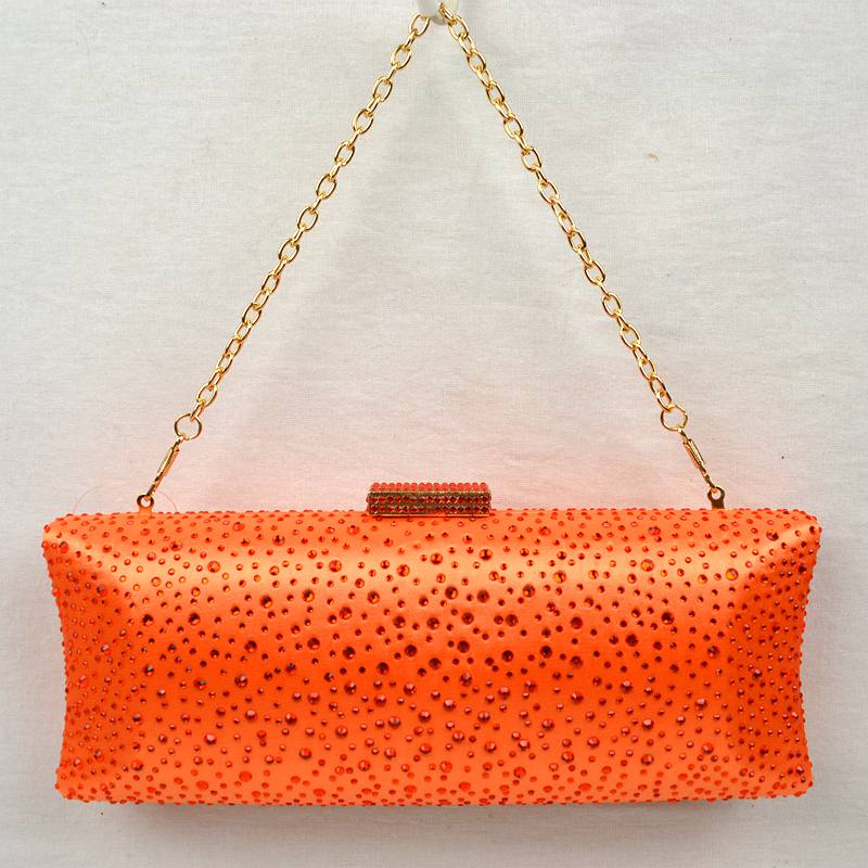 "Evelyn" Jeweled Long Clutch