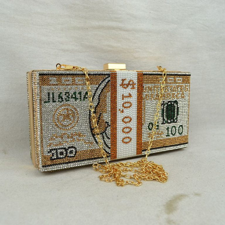 "Chrystol" Jeweled Money Purse