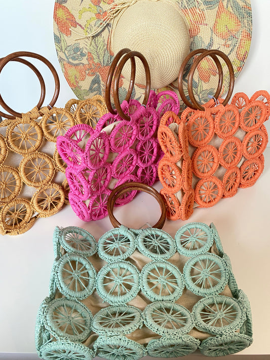 "Cecelia" Handmade Crochet Handbag