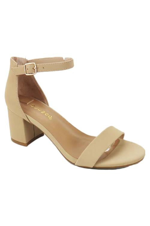 "Wiley" Nude Block Heels