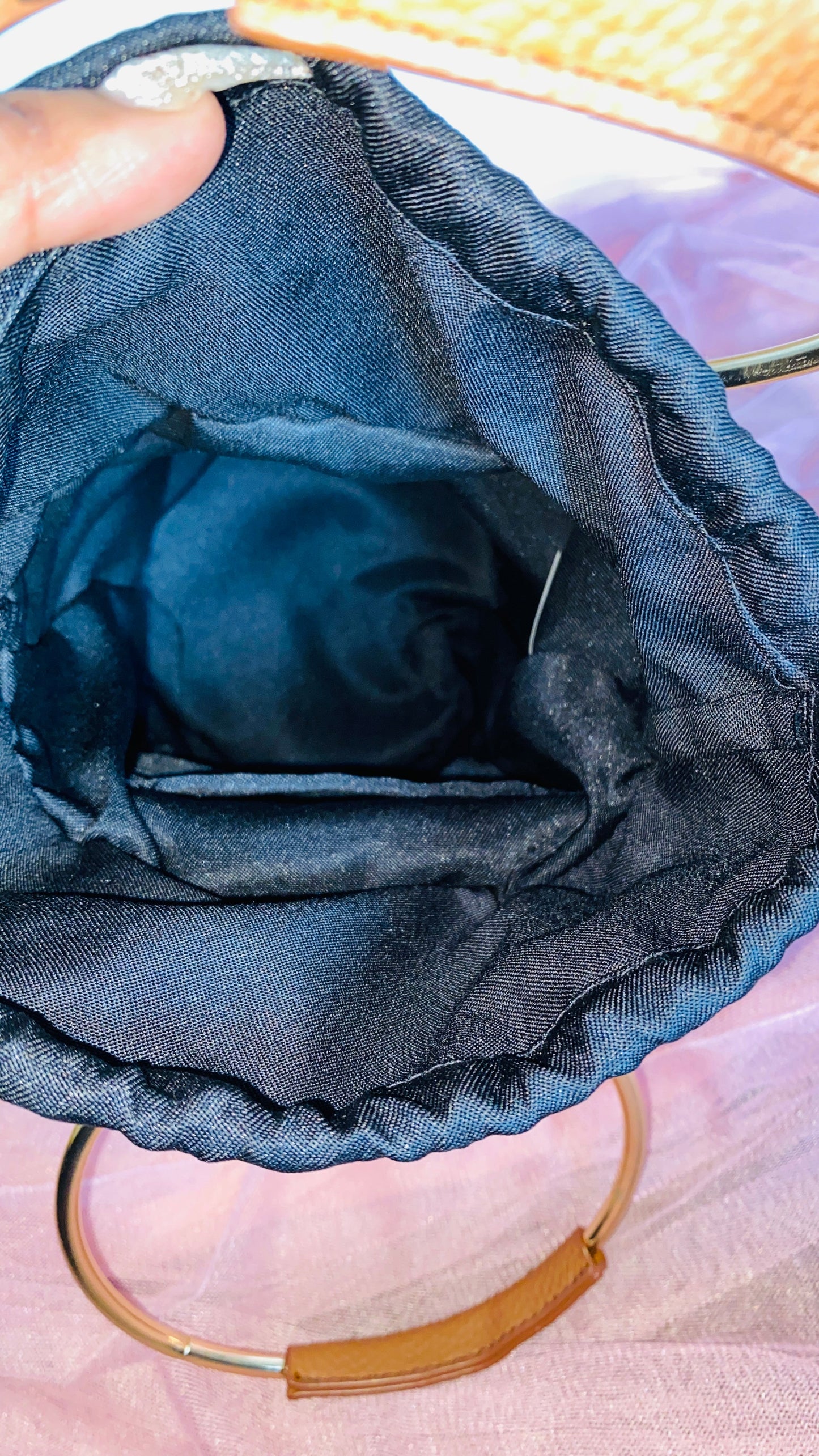 "Jada" Barrel Straw Handbag