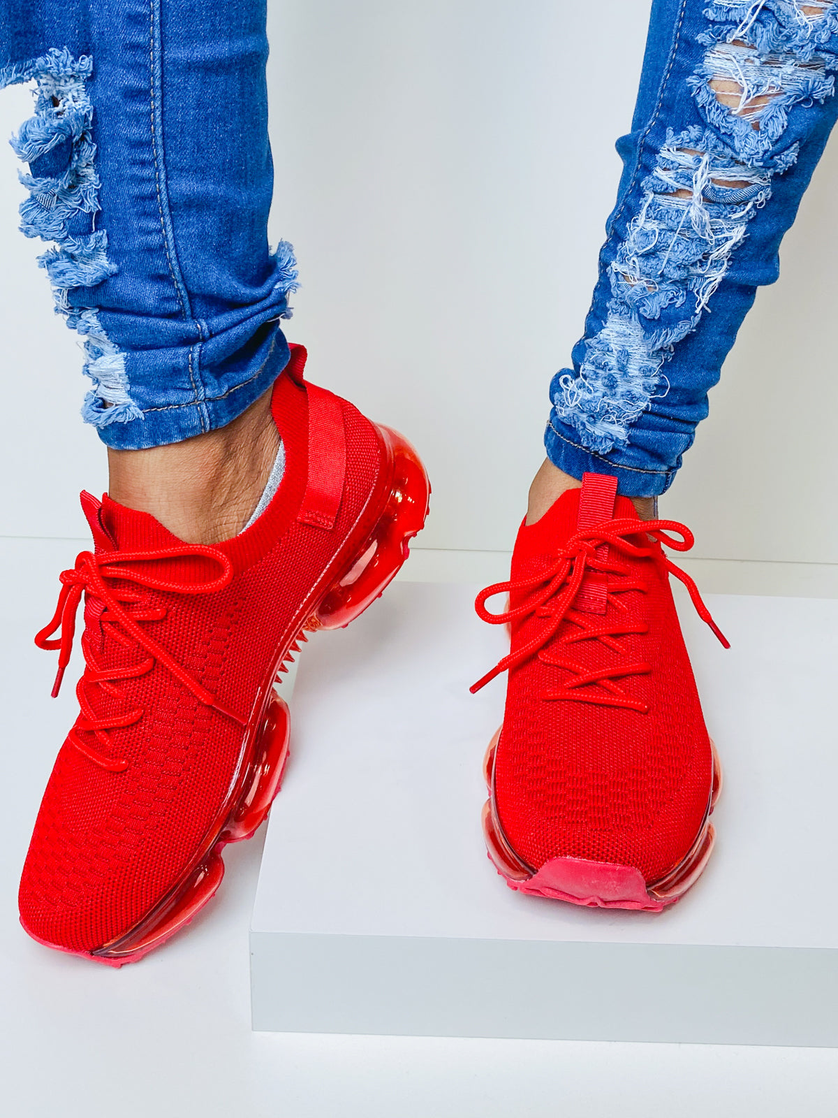 "Kimmie" Red Sneakers
