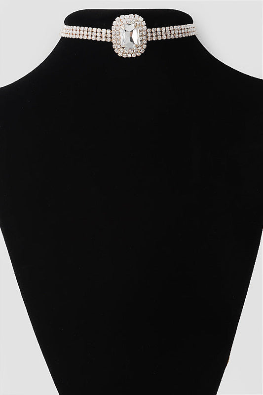 One Gem Stone Choker