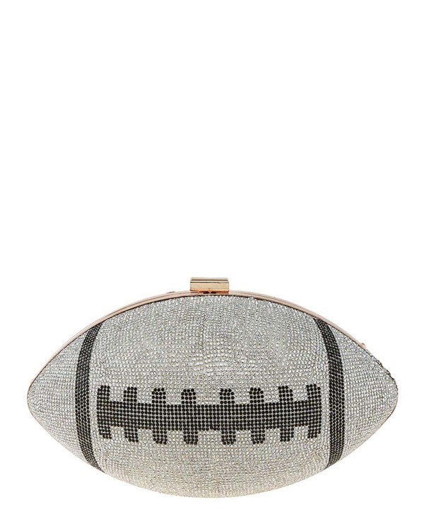 "Brady" Jeweled Football Clutch