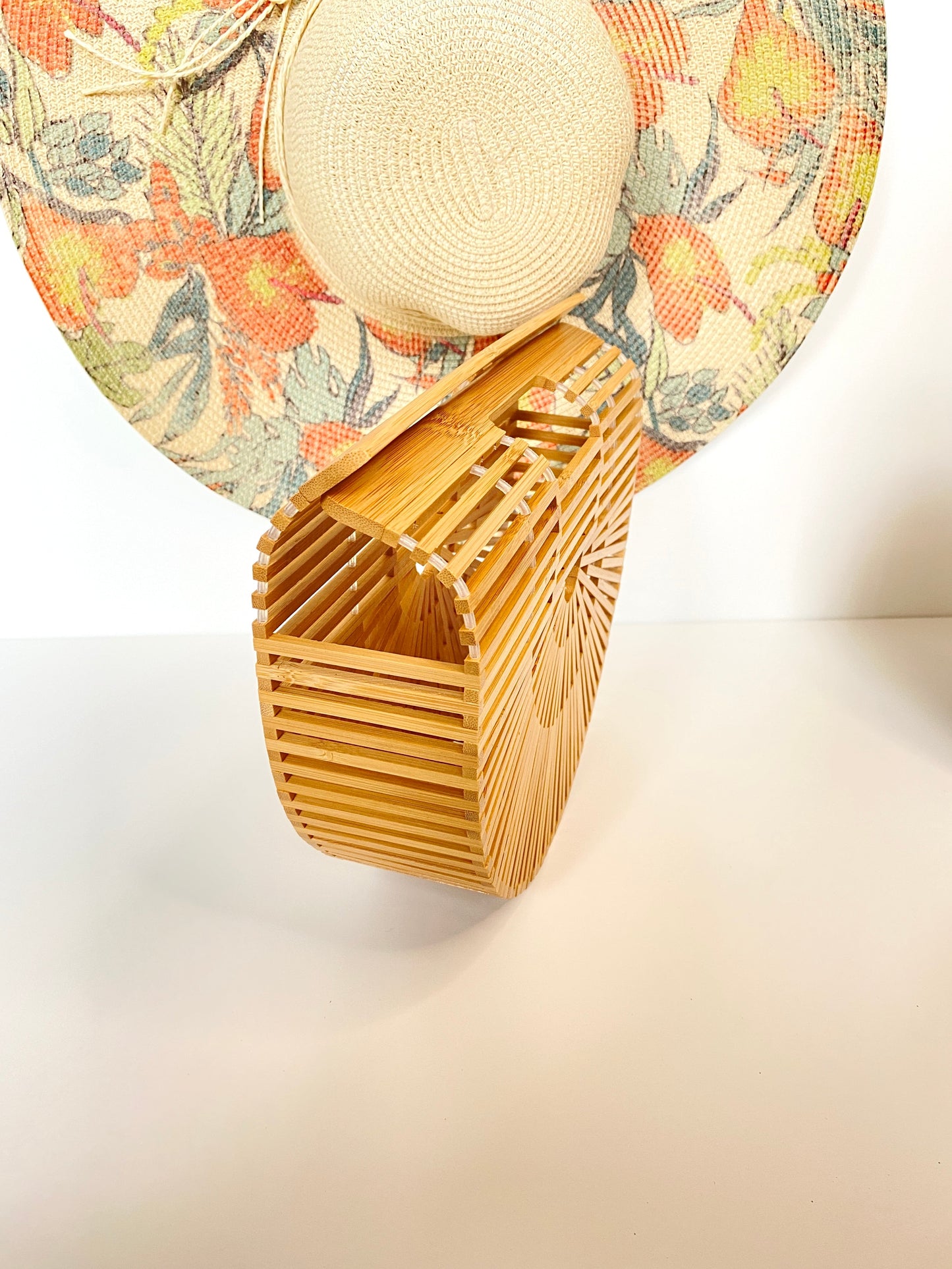 "Brooke" Crescent Bamboo Bag