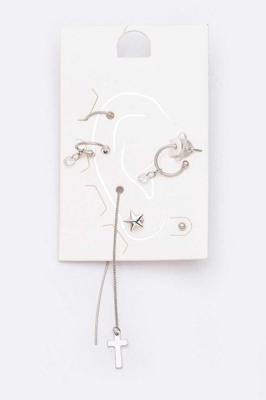 Ear Cuff Mix Earrings Set