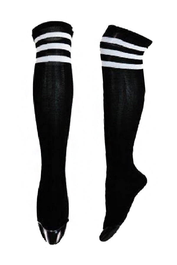 "Whitney" Striped Knee Socks