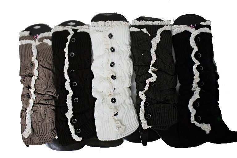 Knitted Button Down Leg Warmers