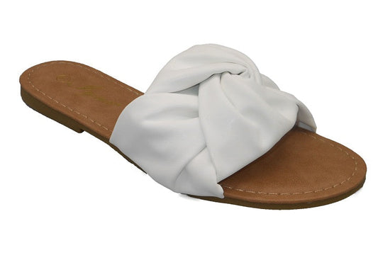 "Kimberly" White Sandals