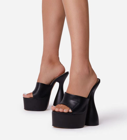 "Pamela" Black Heels