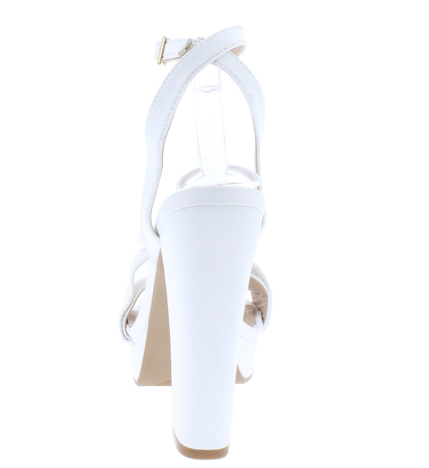 "Angel" White Platform Heels