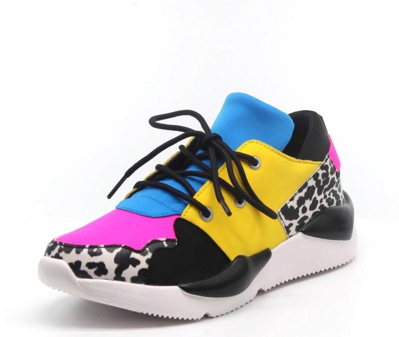 "Dream" Multicolored Flat Sneakers