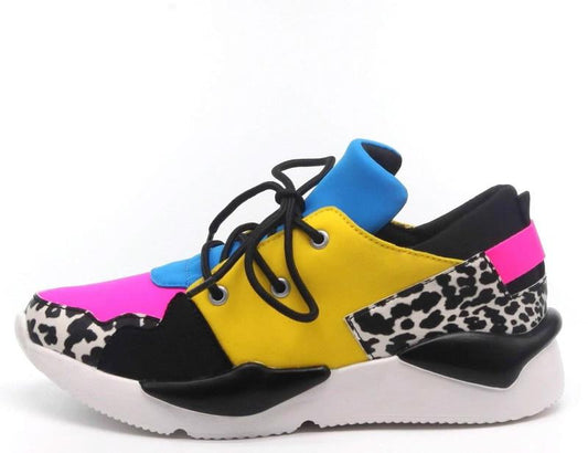 "Dream" Multicolored Flat Sneakers