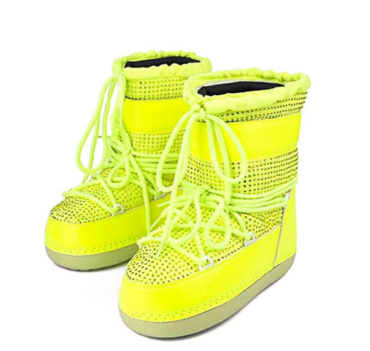 "China" Green Warm Winter moon boots