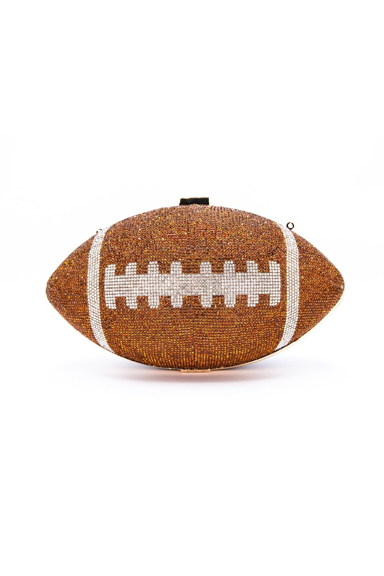 "Brady" Jeweled Football Clutch