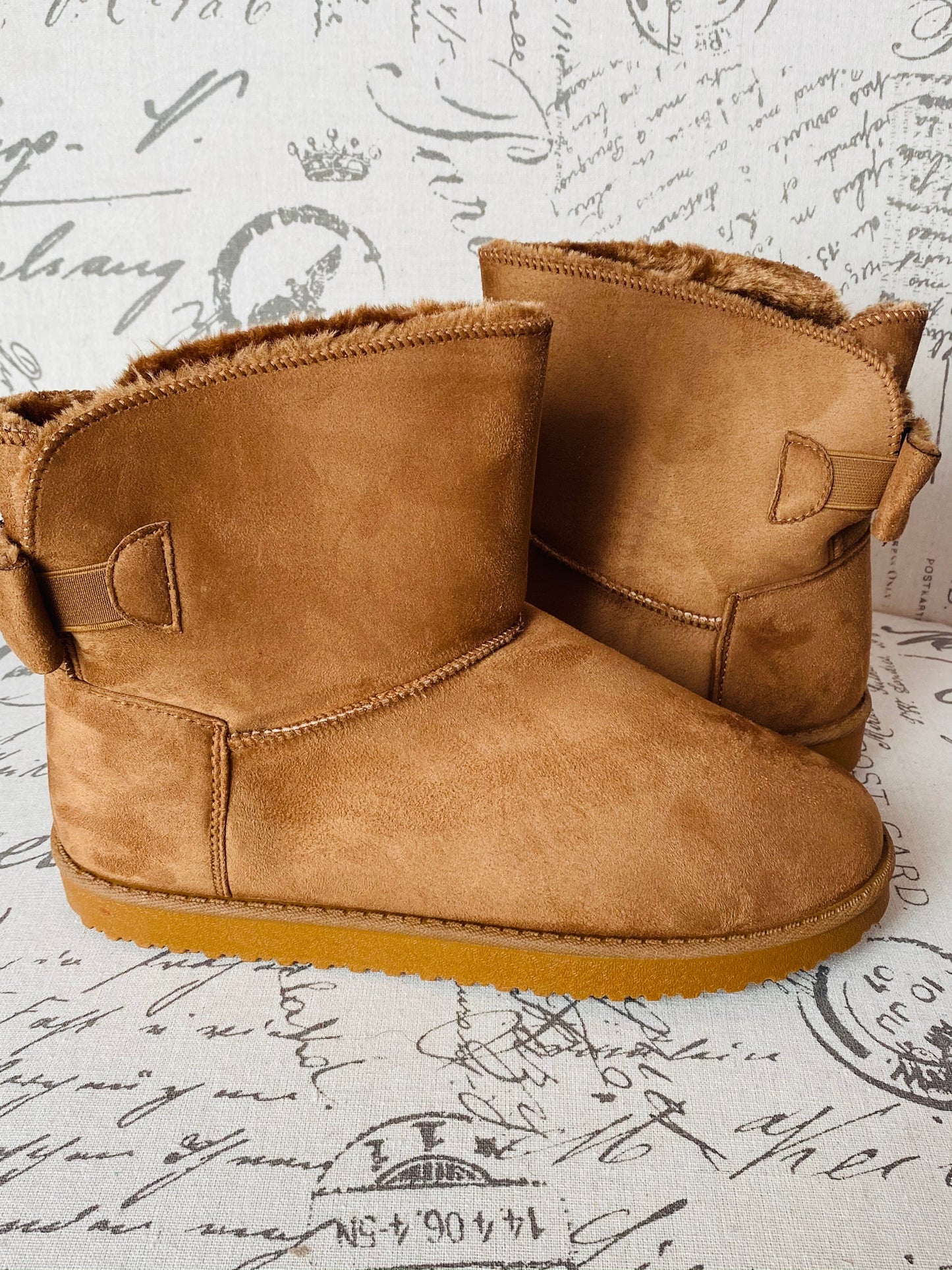 "Bronx" Tan Warm Ankle Boots