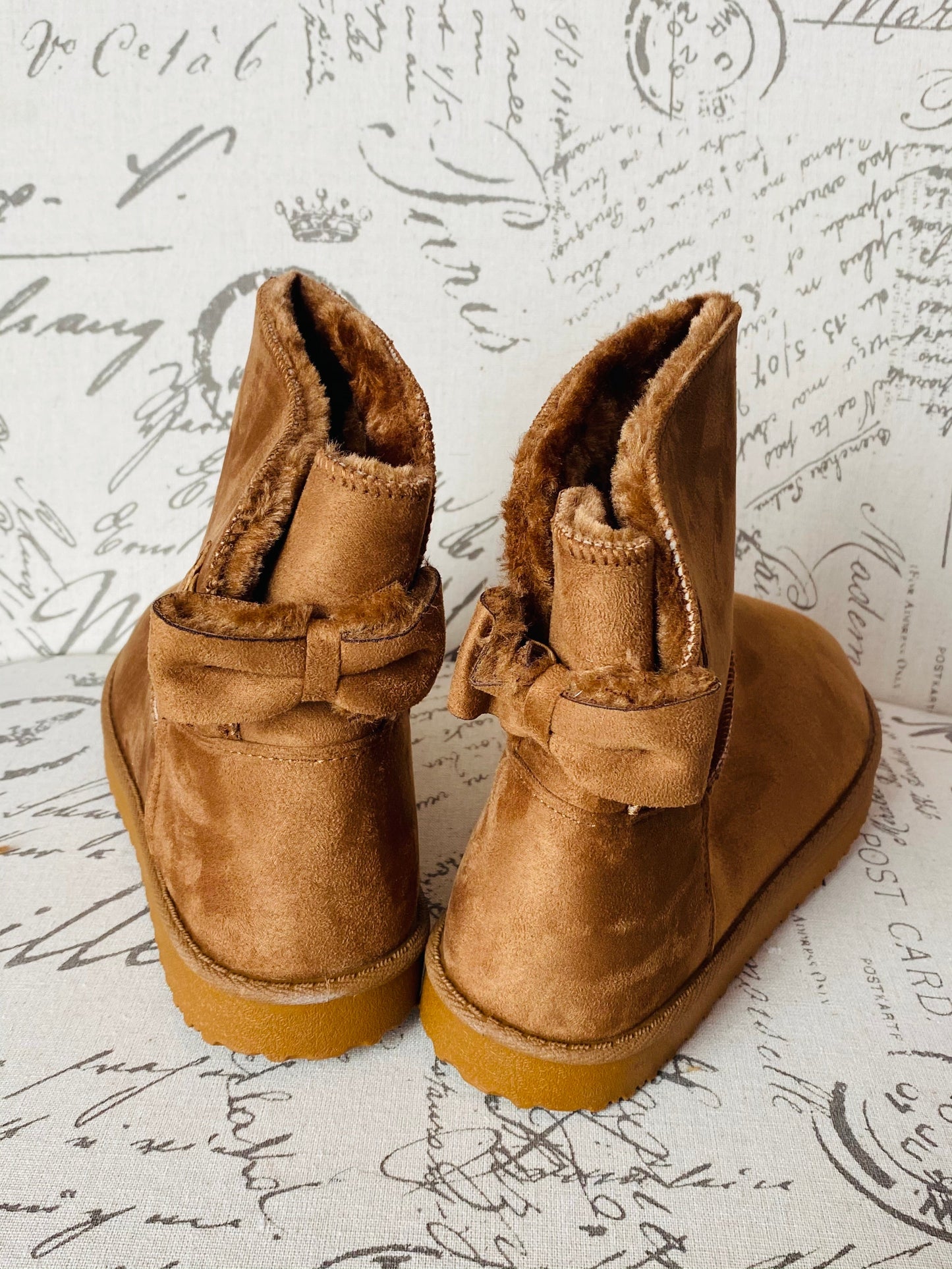 "Bronx" Tan Warm Ankle Boots