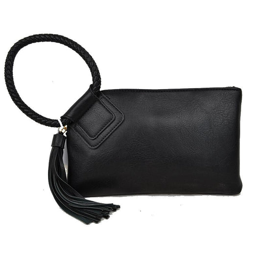 "Haley" Fringe Wristlet Clutch