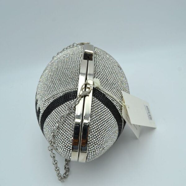 "Brady" Jeweled Football Clutch