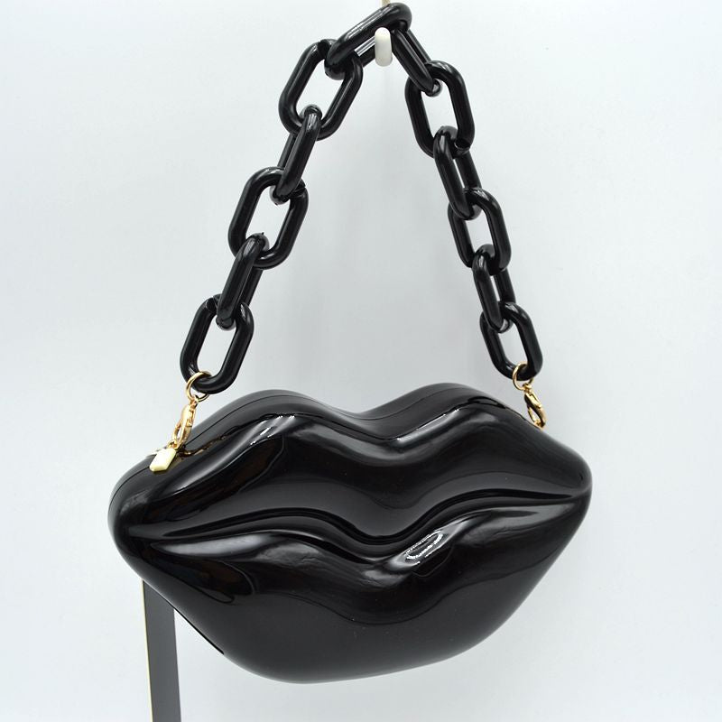 "Cherry" Acrylic Lips Handbag
