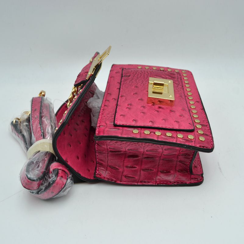 "Adelaide" Small Textured Crossbody Handbag