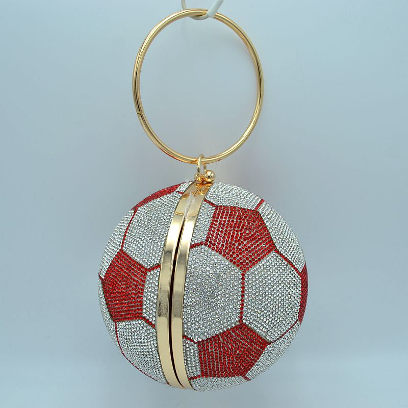 "Backhamm"Jeweled Soccer Ball Handbag