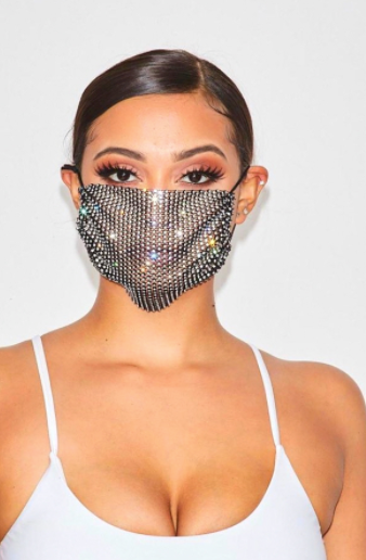 Crystal Face Mask Cover