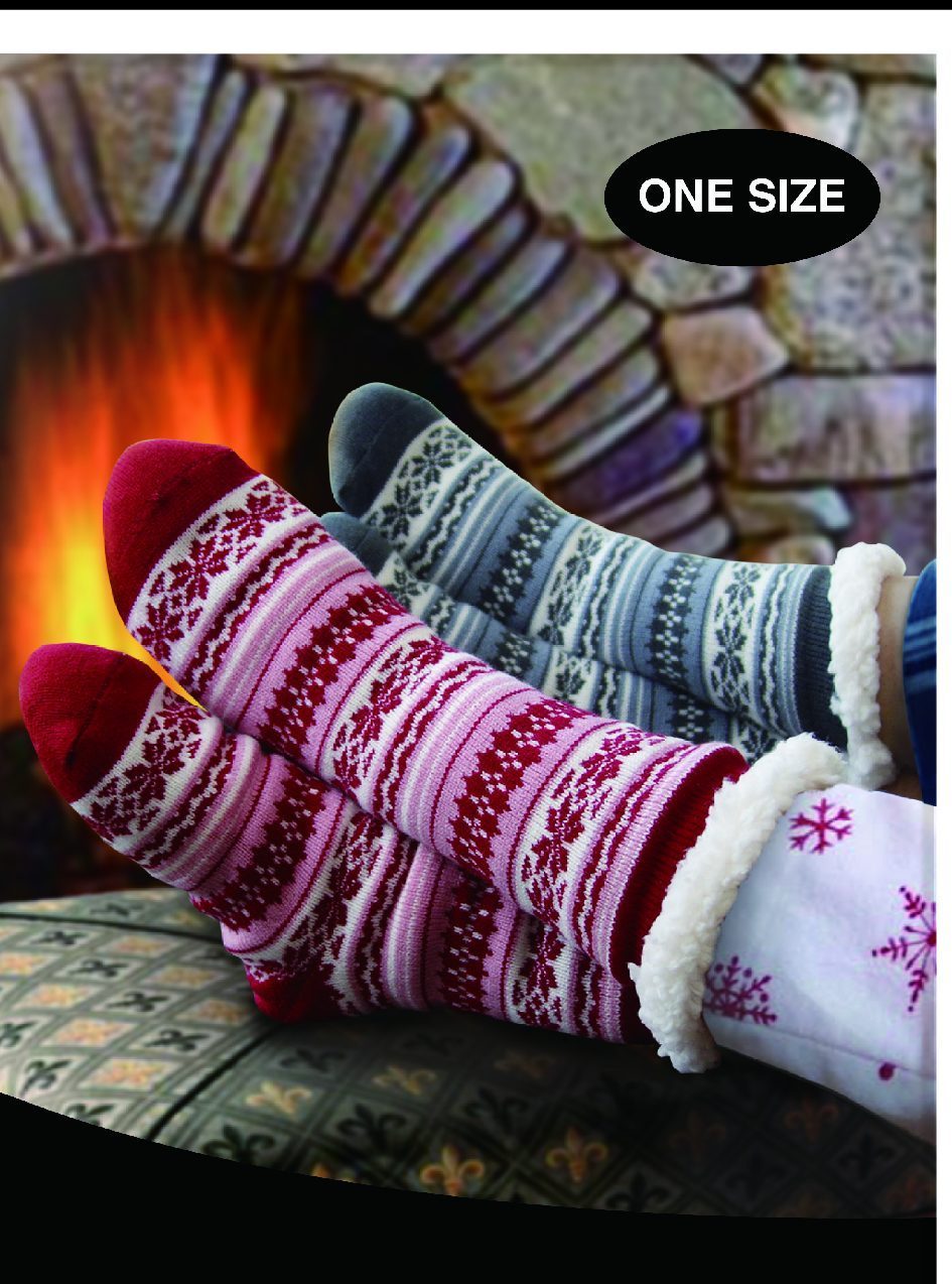 Sherpa Lined Slipper Socks