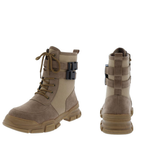 "June" Lace Up Combat Boots