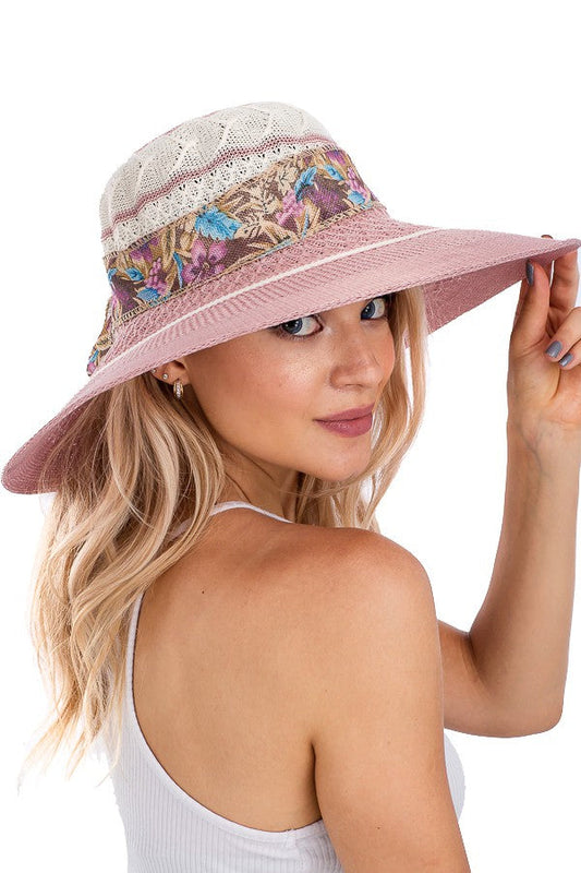 "Loretta" Floral Sun Hat