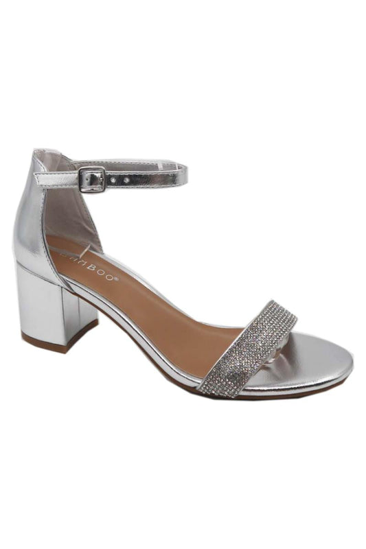 "Jill” Silver Low Heels