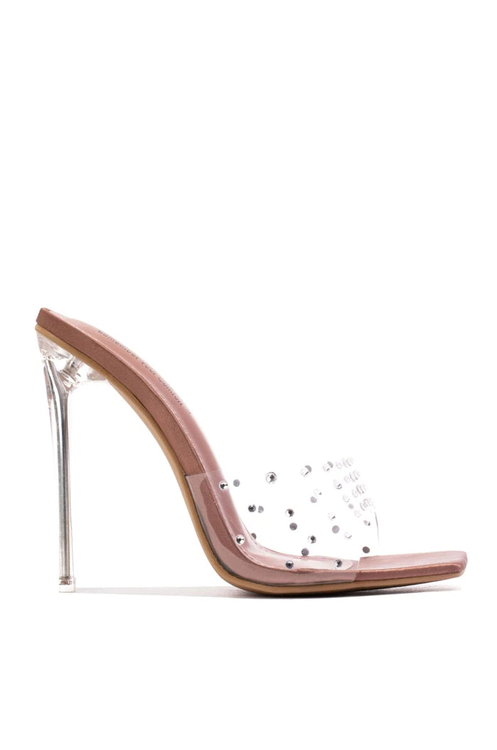 "Neicy" Clear Copper Heels
