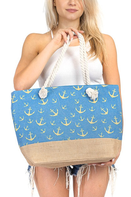 Beach Anchor Tote Bag