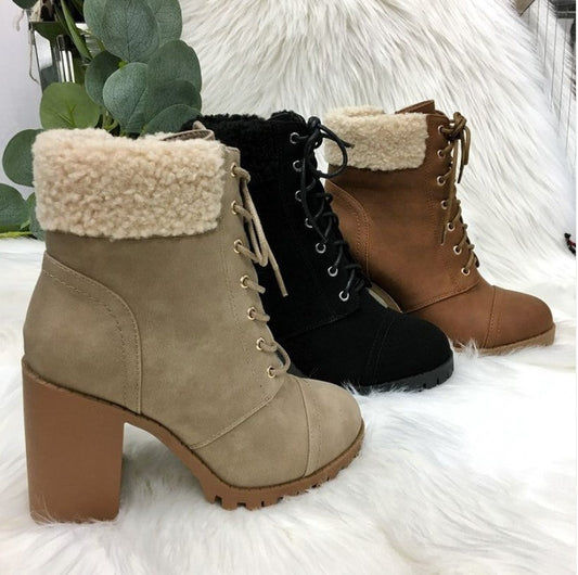 "Marney" Black Booties