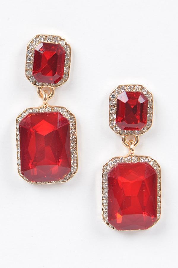 Double Jewel Earrings