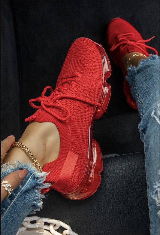 "Kimmie" Red Sneakers
