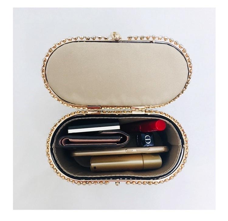 "Rosaline" Jeweled Cage Handbag