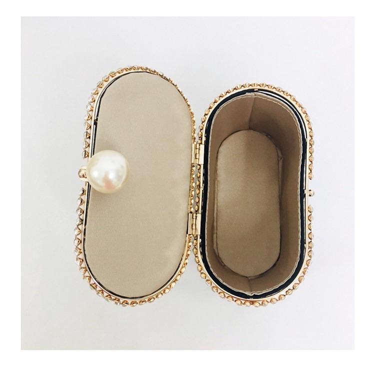 "Rosaline" Jeweled Cage Handbag