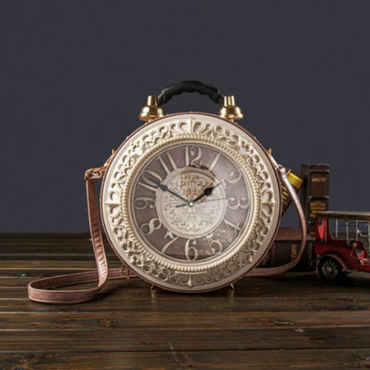 "Alice" Victorian Big Clock Handbag