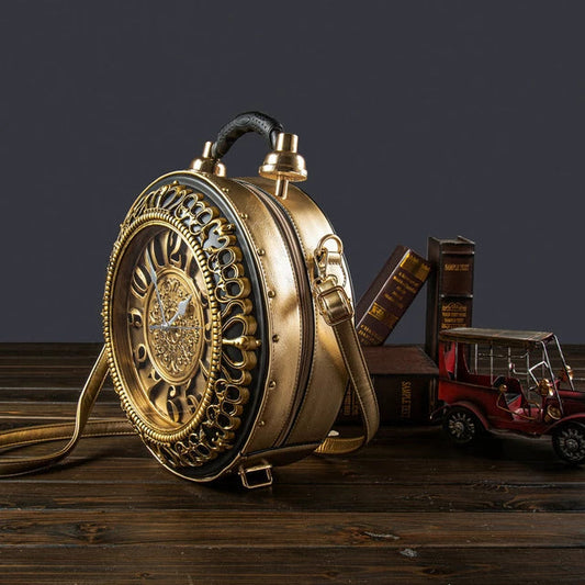 "Alice" Victorian Big Clock Handbag