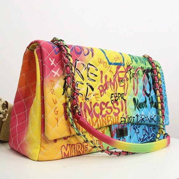 Big best sale graffiti purse