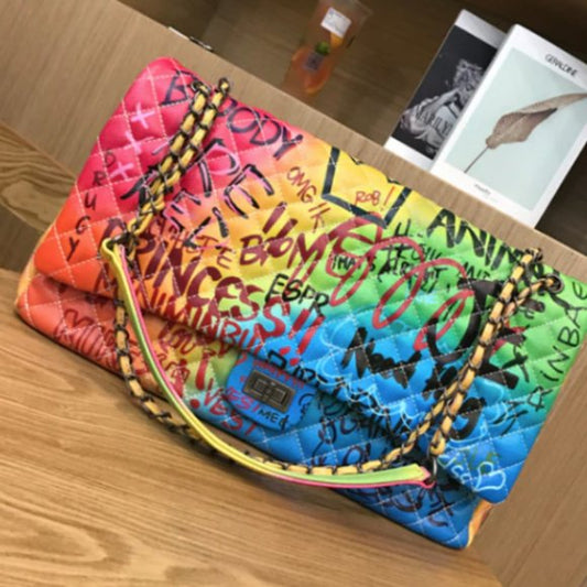 "Gina" Extra Large Graffiti Handbag