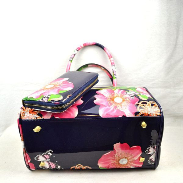 "Mercedes" Floral 2-piece Handbag Set